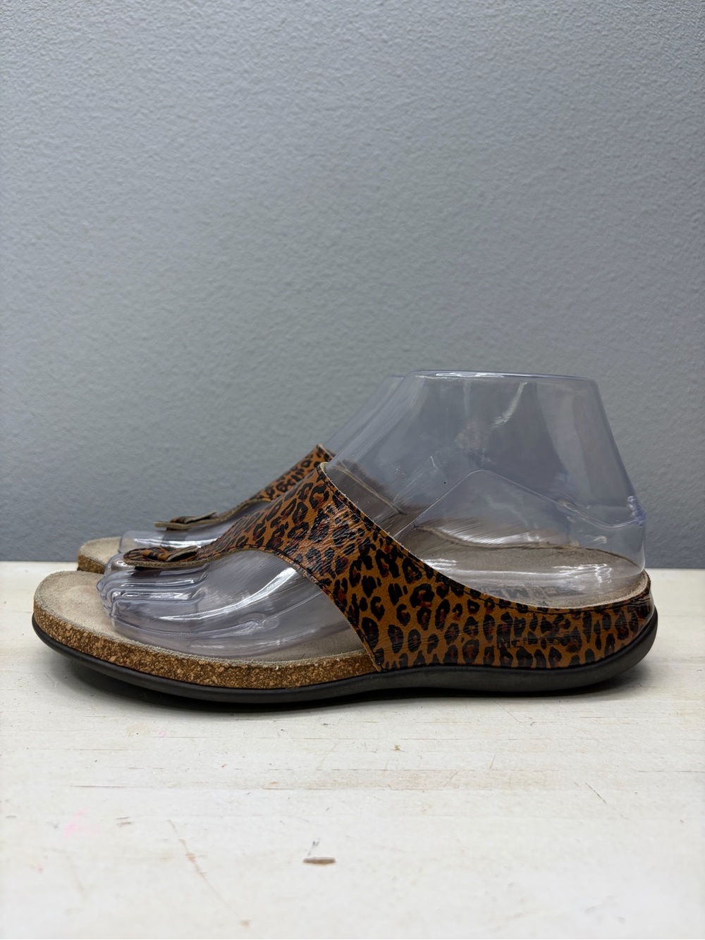 Mephisto Animal Print Acacia Sandals Size 7